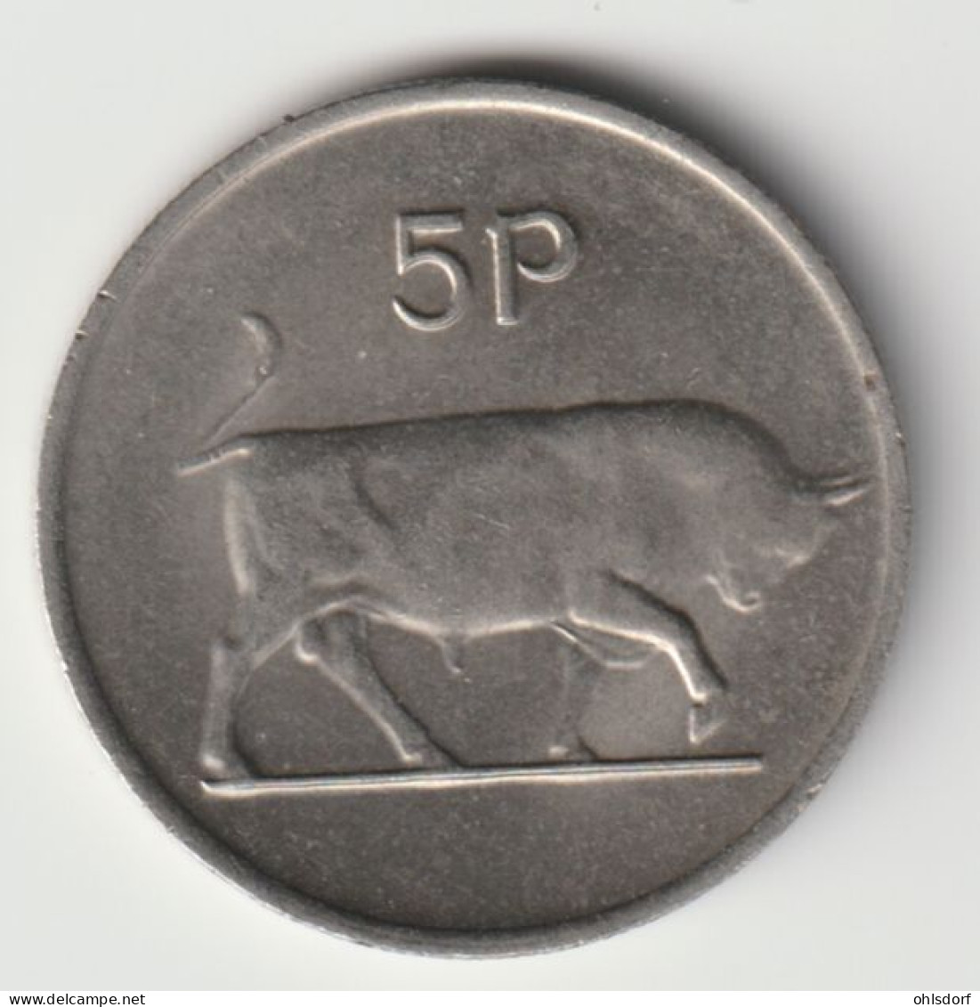 IRELAND 1980: 5 Pence, KM 22 - Irlanda