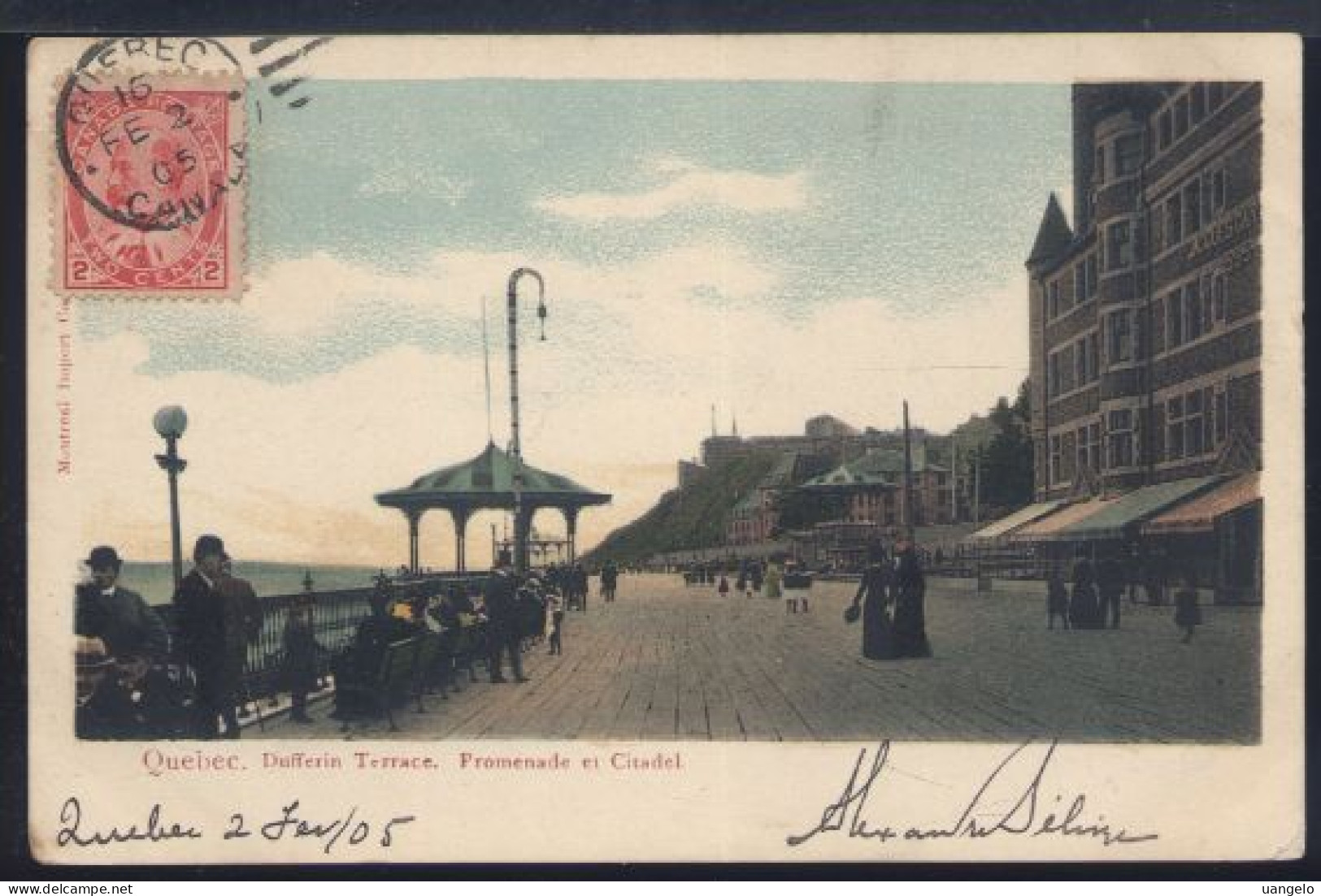 %422 QUEBEC . DUFFERIN TERRACE . PROMENADE ET CITADEL ( RETRO INDIVISO ) - Québec - La Citadelle