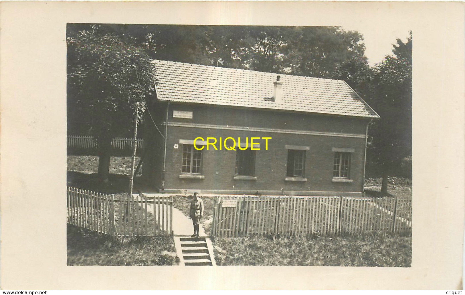 78 Montigny Les Bretonneux, Carte Photo N° 6, Fort De St Cyr, Station Météo, Officier En Avant, Beau Document - Montigny Le Bretonneux