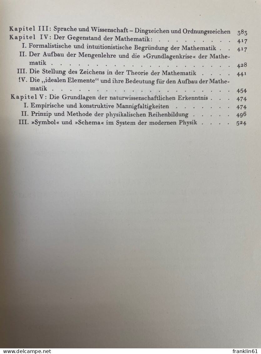 Philosophie der symbolischen Formen. Dritter Teil: Phänomenologie der Erkenntnis.