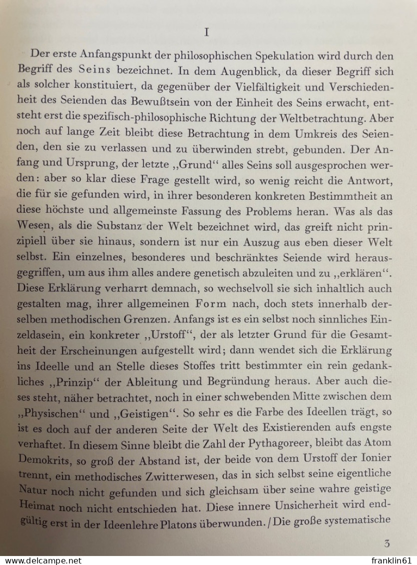 Philosophie der symbolischen Formen. Erster Teil: Die Sprache.