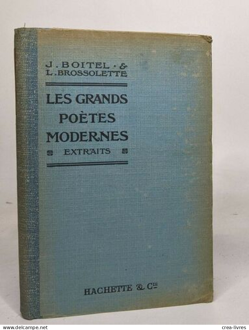 Les Grands Poètes Modernes (extraits) - Autres & Non Classés