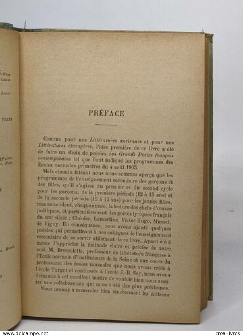 Les Grands Poètes Modernes (extraits) - Autres & Non Classés