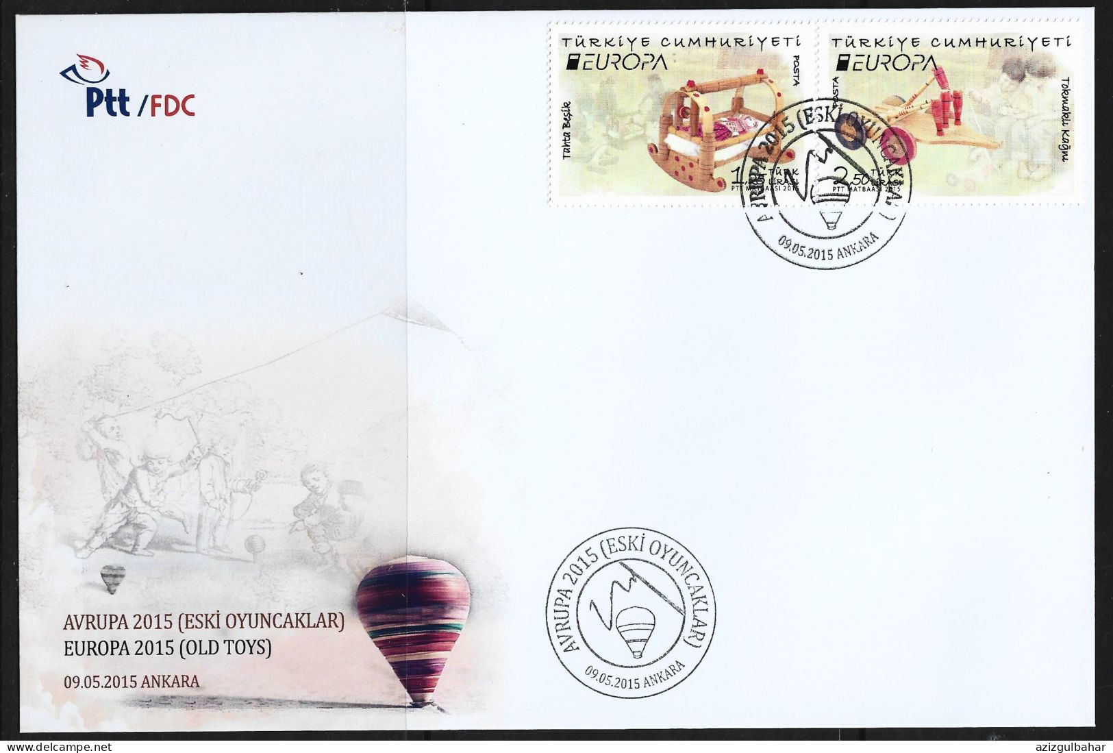 2015 - EUROPA - OLD TOYS -  9 MAY 2015- FDC - FDC