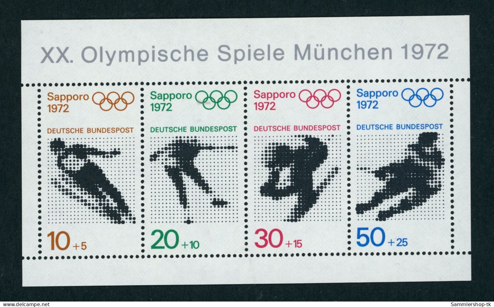 Bund Block Nummer 6 Olympische Spiele München 1972 - 1959-1980