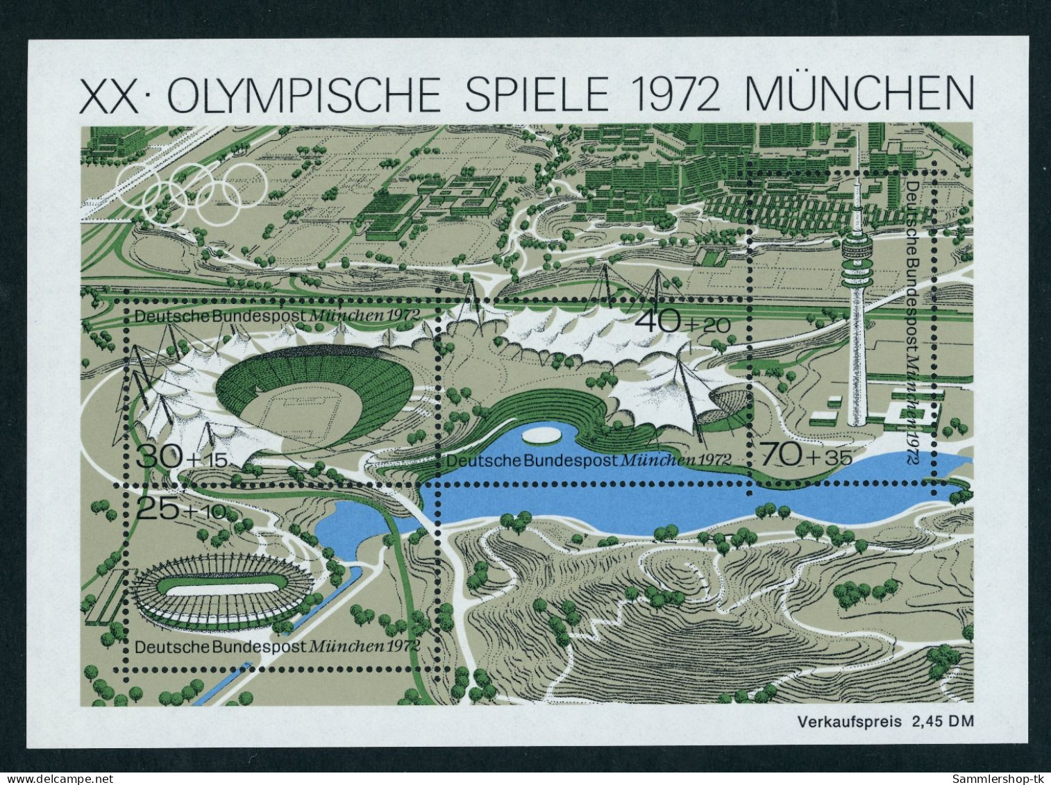 Bund Block Nummer 7 Olympische Spiele München 1972 - 1959-1980