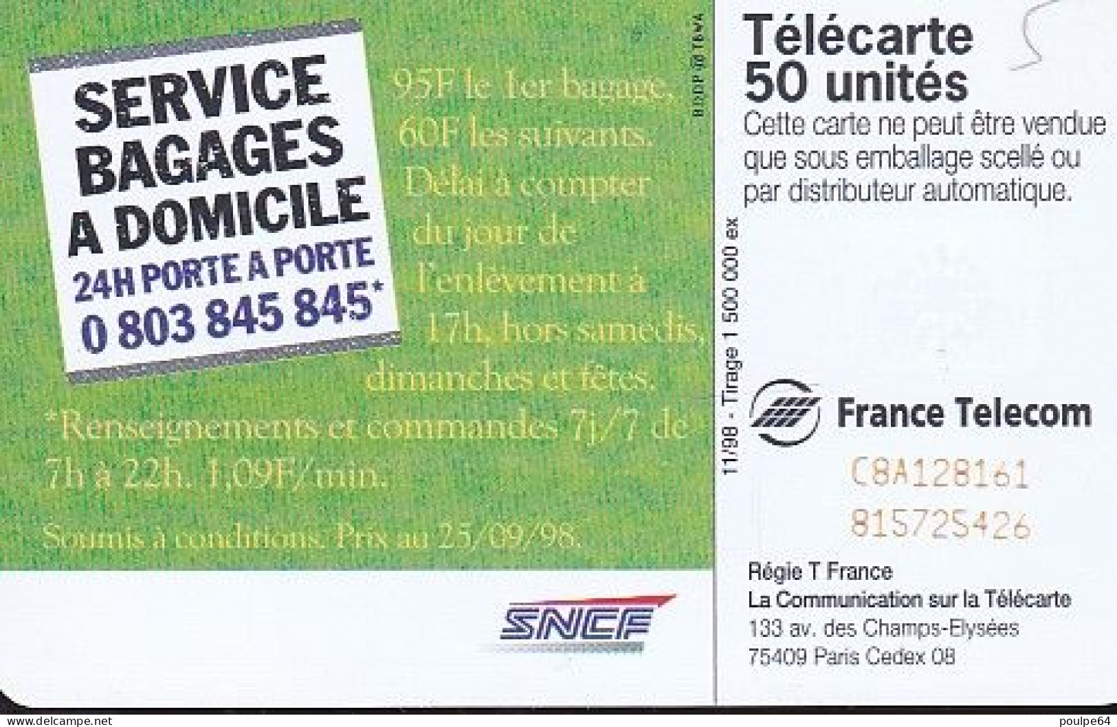 F927  11/1998 - MAL DU SIÈCLE - 50 SC7 - 1998