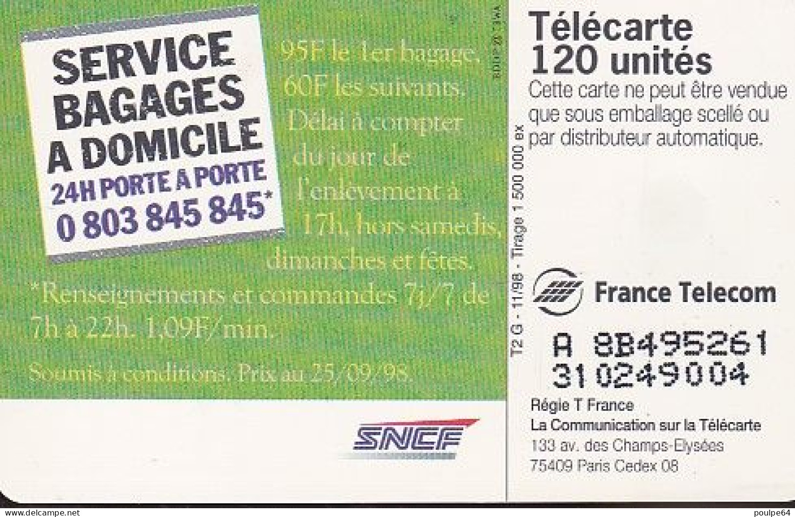 F928  11/1998 - MAL DU SIÈCLE - 50 SO3 - 1998