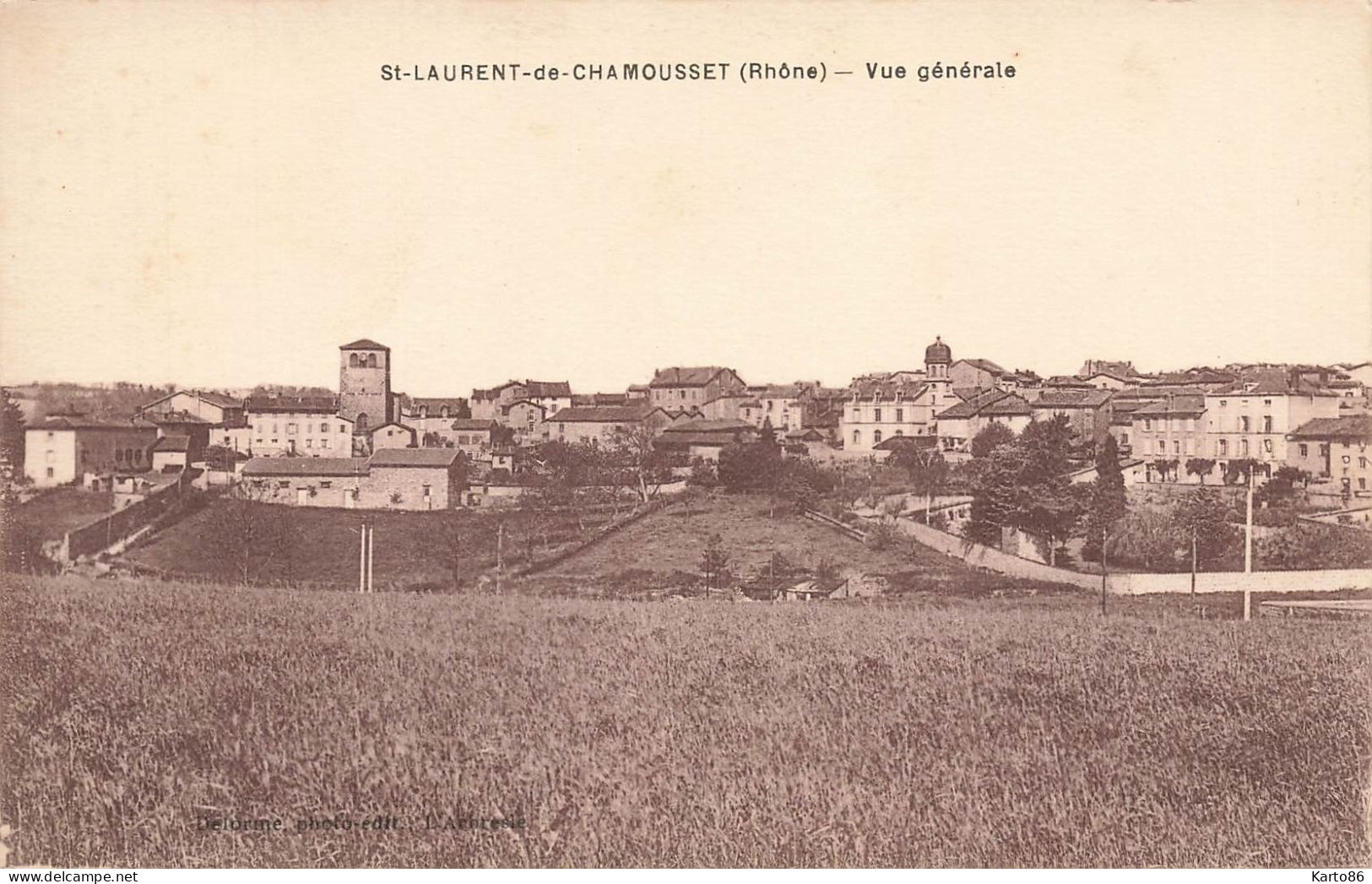 St Laurent De Chamousset * Vue Générale Sur Le Village - Saint-Laurent-de-Chamousset