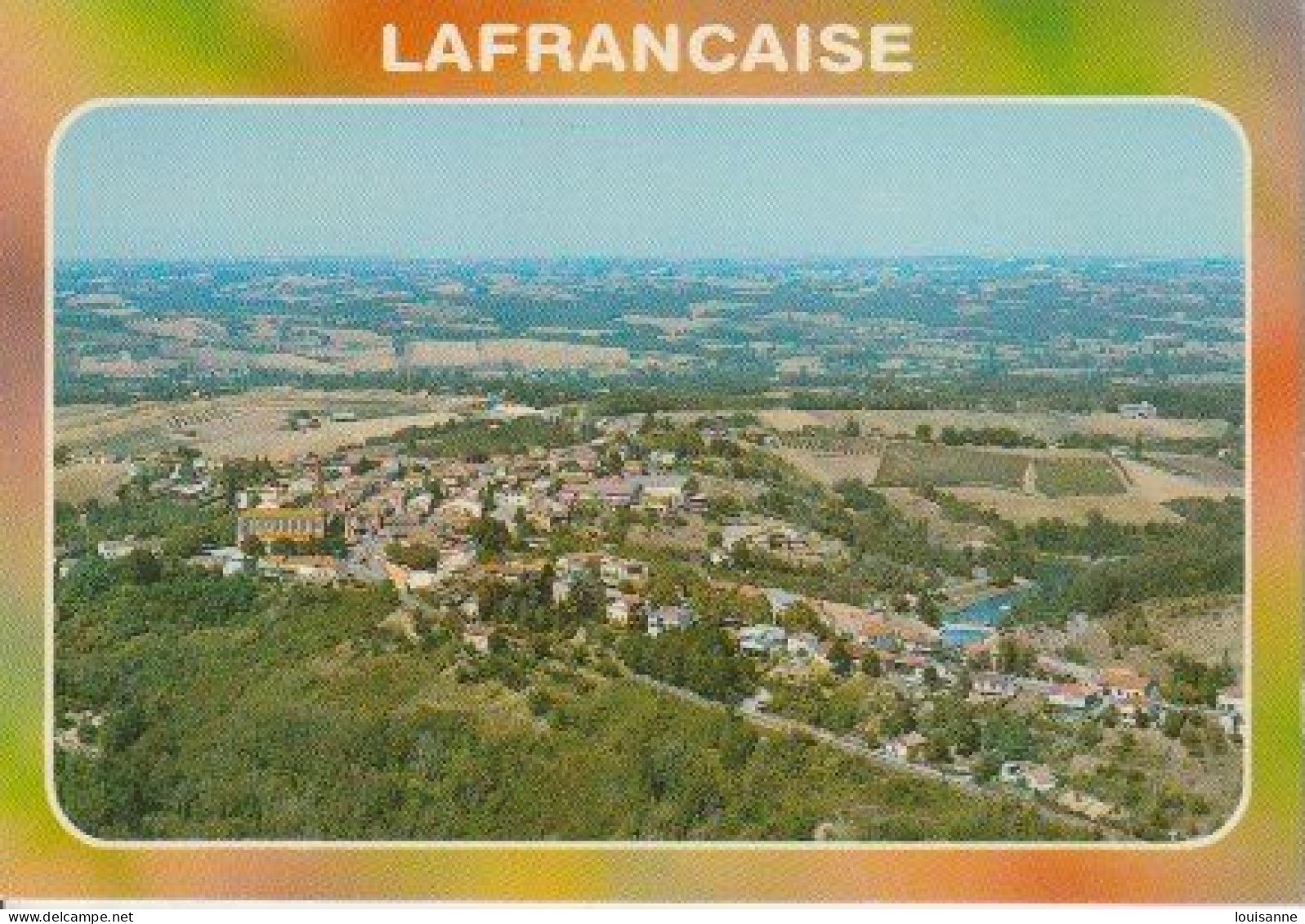LAFRANCAISE  ( 82 )   VUE  GÉNÉRALE  - CP M   (23 / 11  80  ) - Lafrancaise