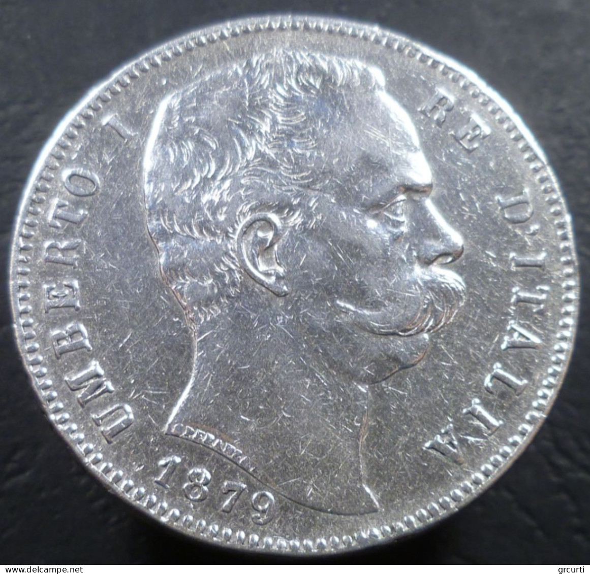 Regno D'Italia - 5 Lire 1879 R - Umberto I° - Gig. 24 - KM# 20 - 1878-1900 : Umberto I.