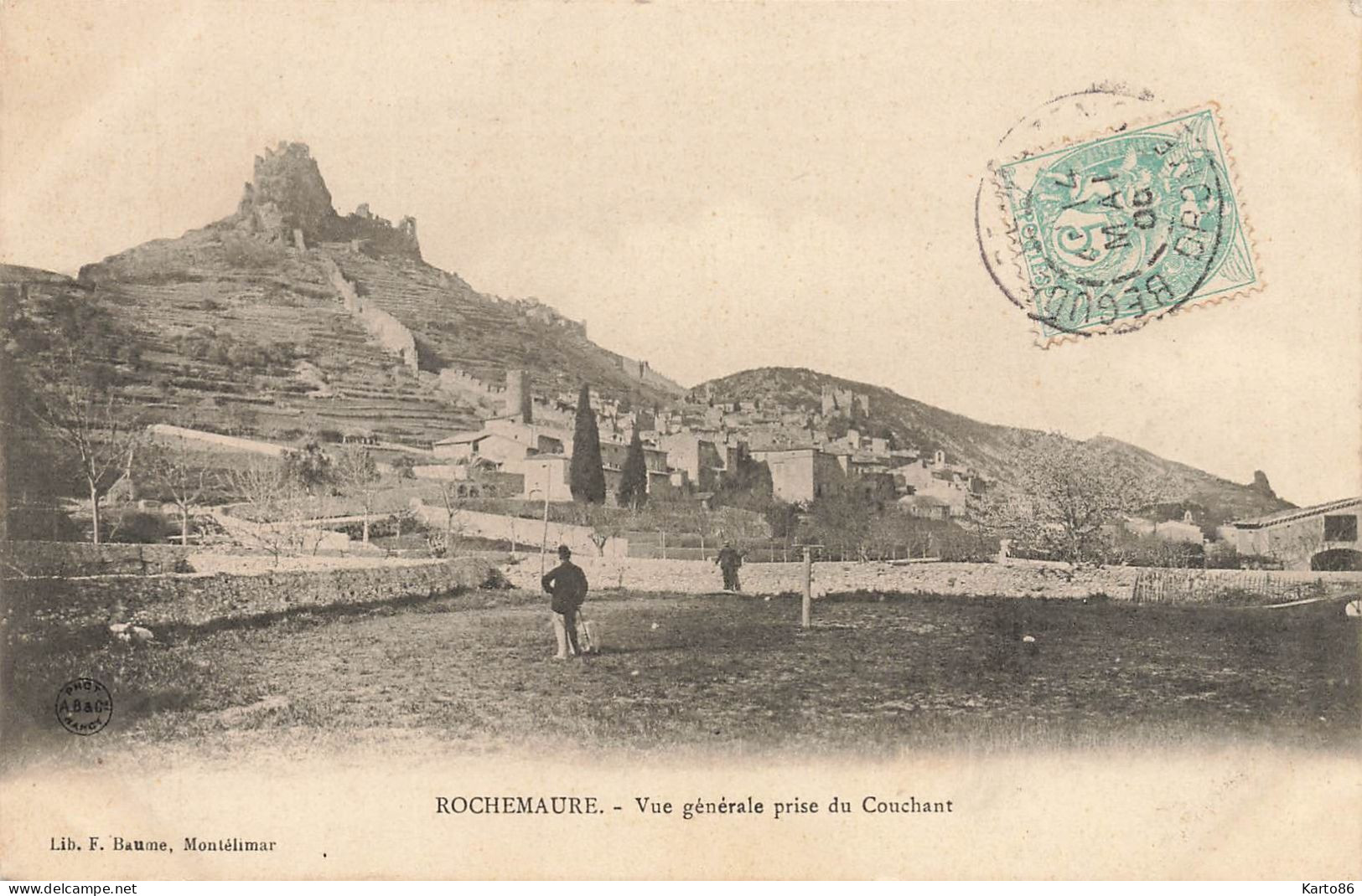 Rochemaure * Vue Générale Prise Du Couchant * Village Hameau - Rochemaure