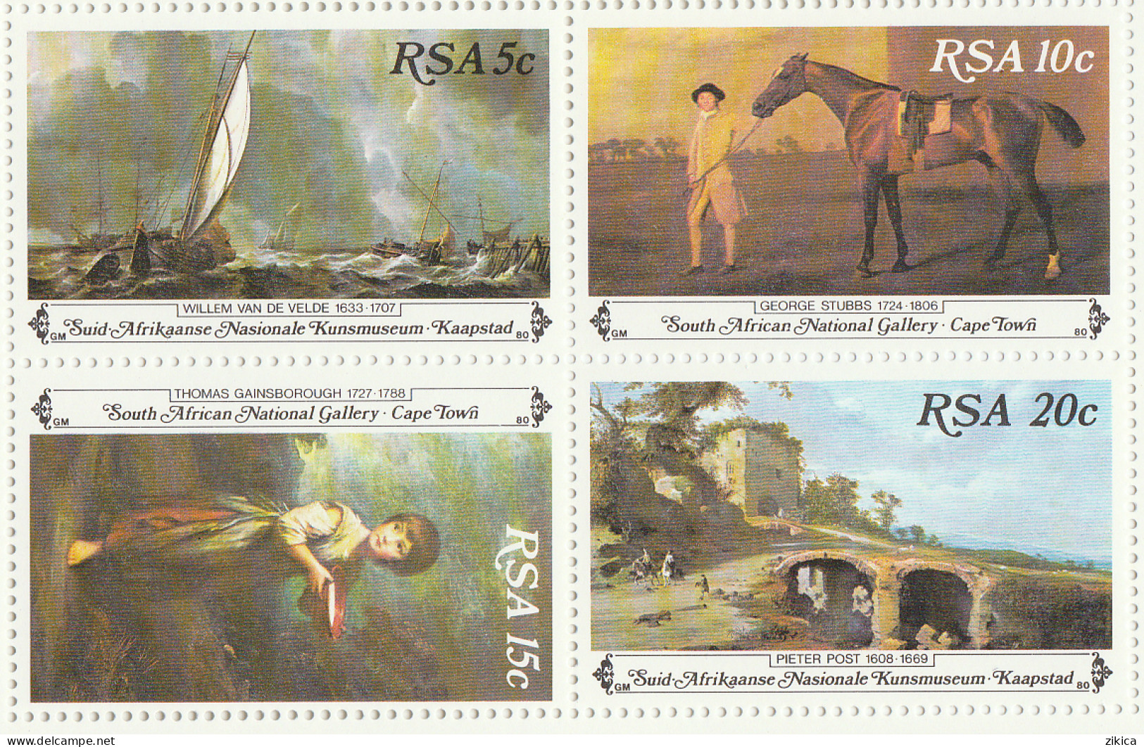 South Africa - 1980 Paintings From The South African National Gallery, Cape Town, S/S,MNH** - Unused Stamps