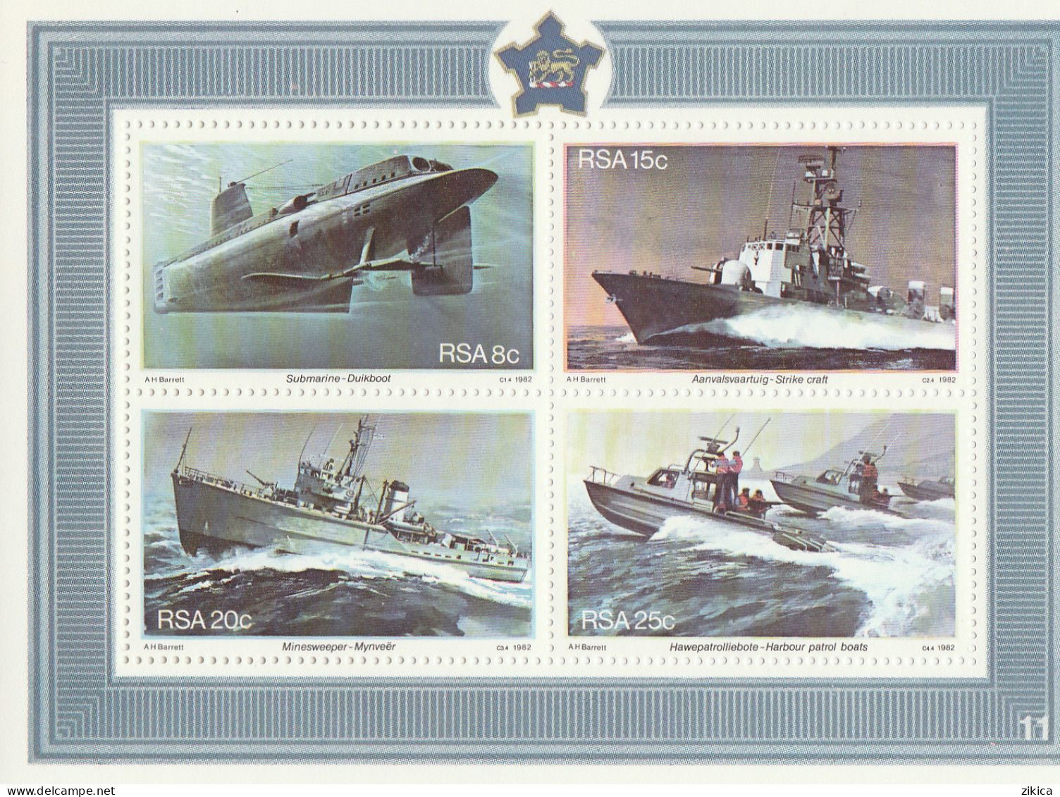 South Africa - 1982 The 25th Anniversary Of Simonstown As South African Naval Base, S/S,MNH** - Nuovi