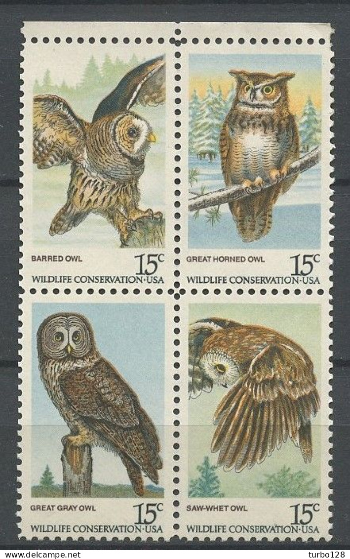 EU 1978 N° 1218/1221 ** Neufs MNH Superbes C 3.50 € Faune Oiseaux De Nuit Birds Hibou Chouette Grand-Duc Animaux - Unused Stamps