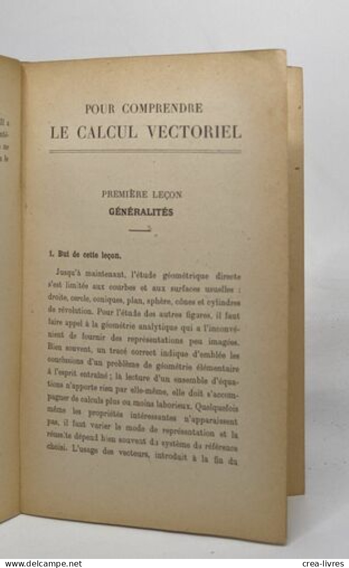 Pour Comprendre - Le Calcul Vectoriel - Non Classés