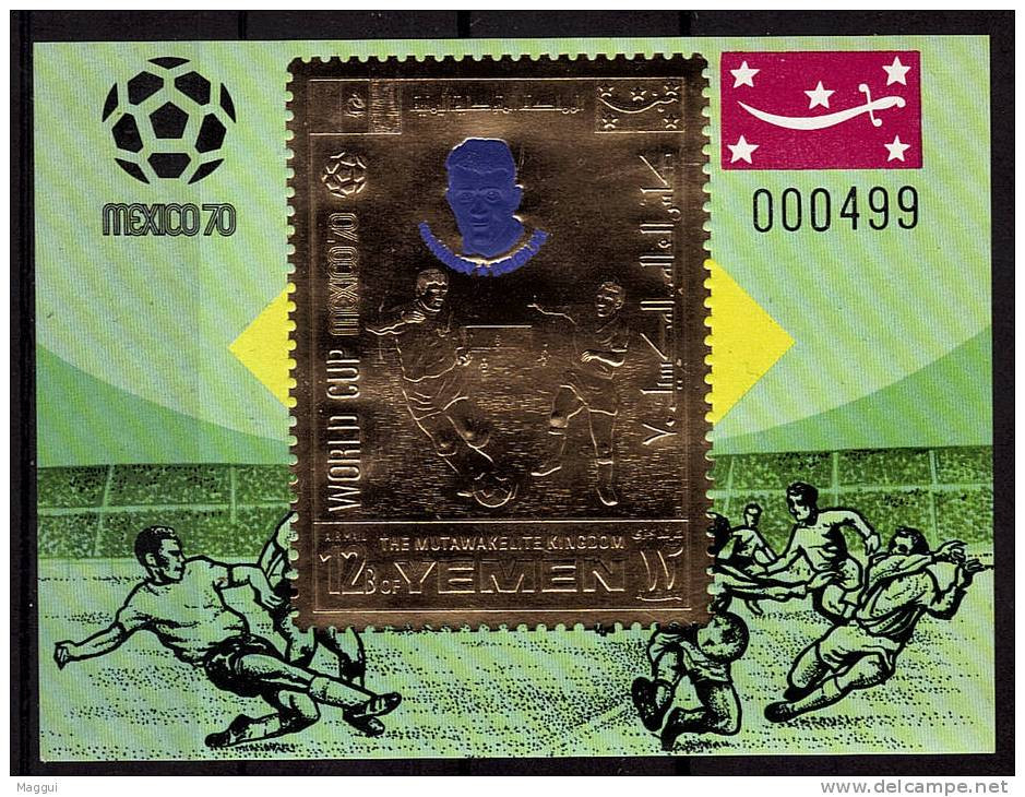 YEMEN  BF (van Himst Belgique) NON DENTELE  * * Cup  1970  Football  Soccer  Fussball - 1970 – Mexique