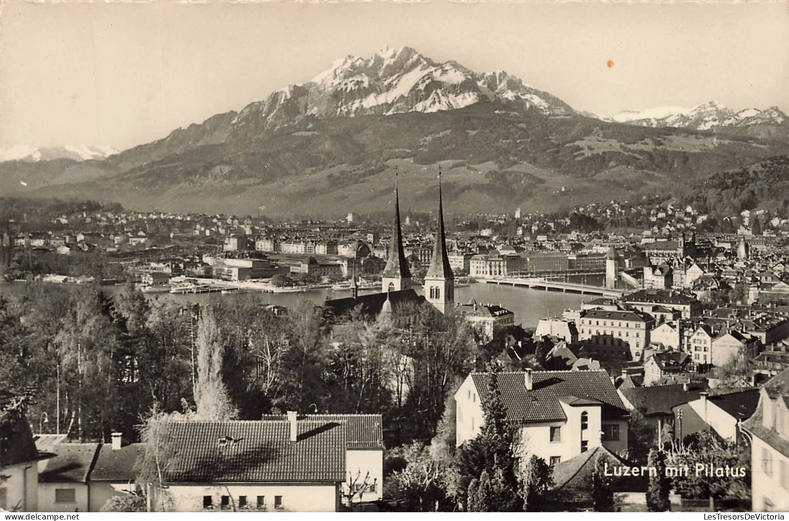 SUISSE - Luzern Mit Pilatus - Vue Sur La Ville - Carte Postale - Lucerne