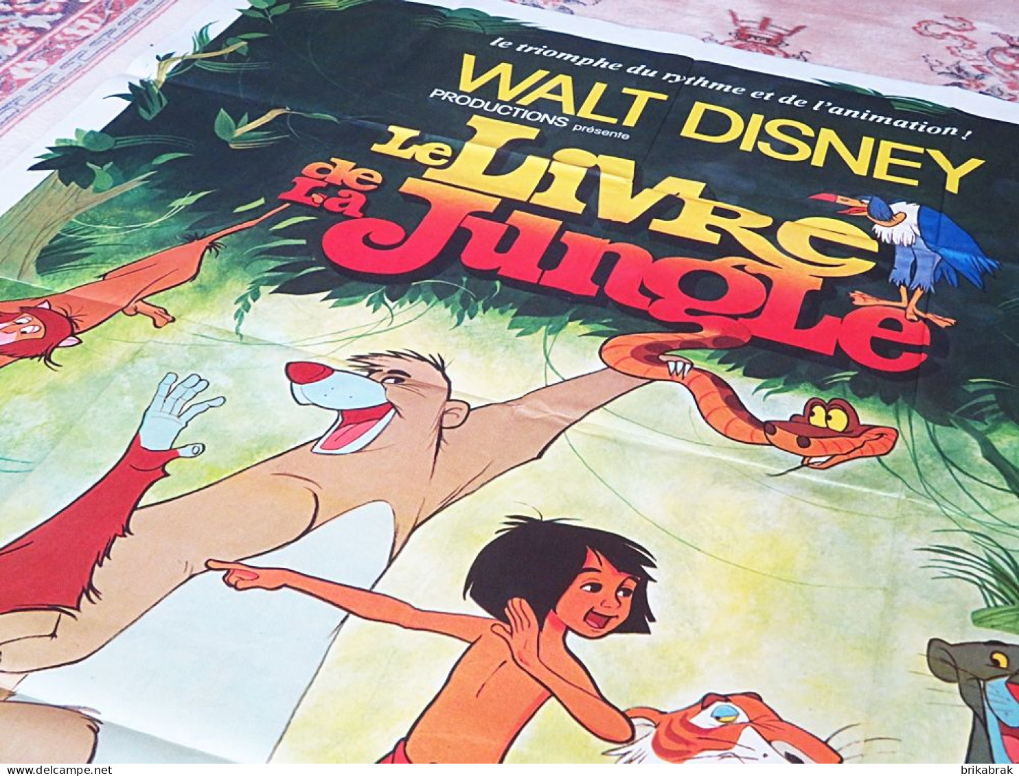 AFFICHE DE CINEMA FILM LE LIVRE DE LA JUNGLE - Walt Disney Dessin Animé Animation