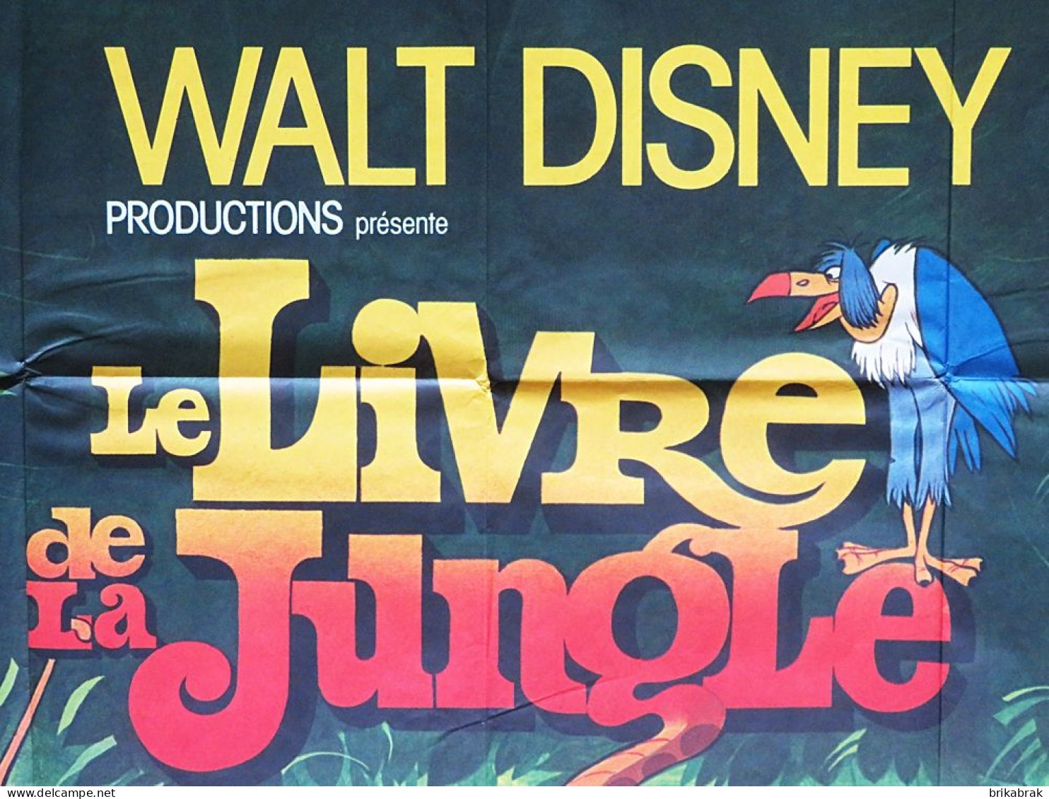 AFFICHE DE CINEMA FILM LE LIVRE DE LA JUNGLE - Walt Disney Dessin Animé Animation