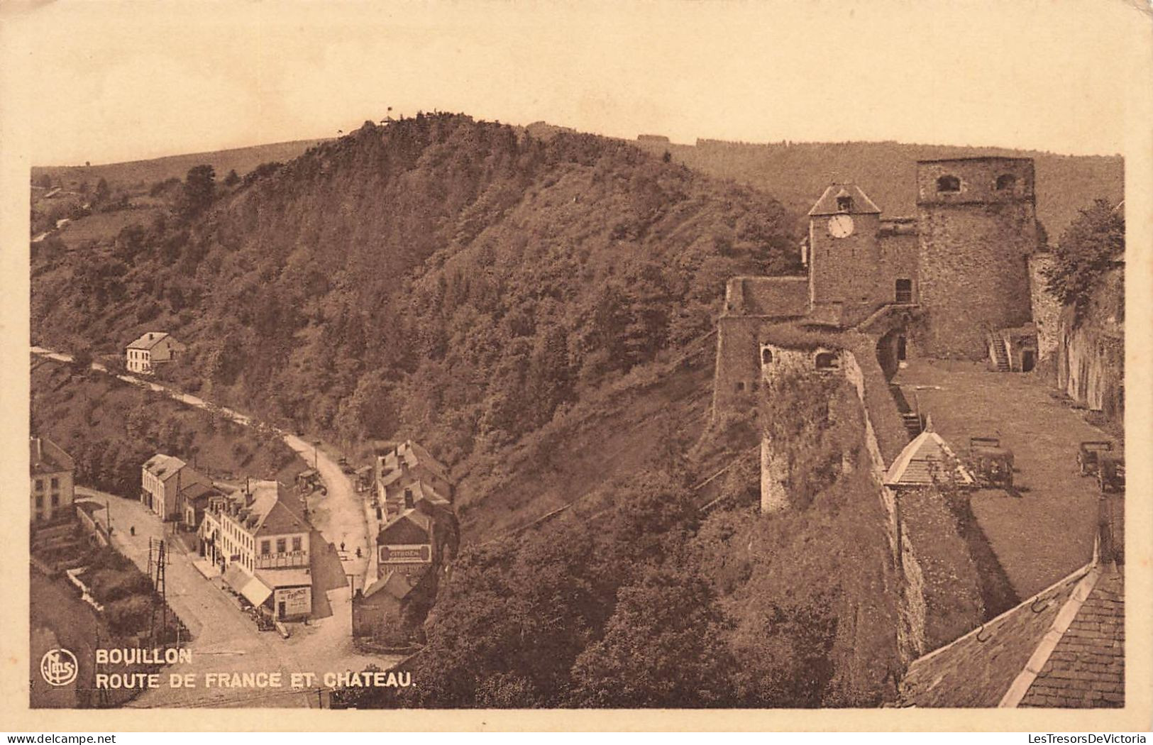 BELGIQUE - Bouillon -Route De France Et Château - Carte Postale Ancienne - Bouillon