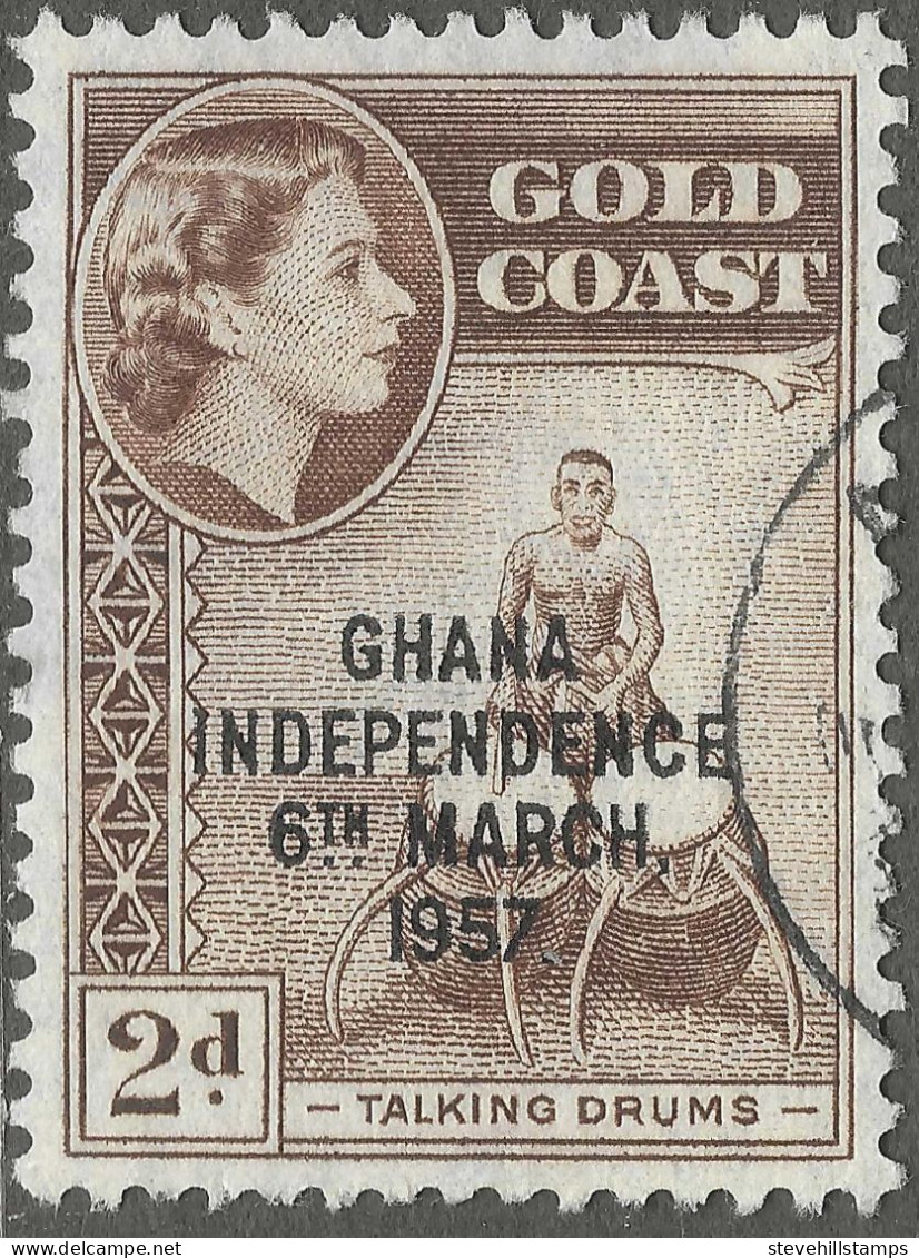 Ghana. 1957-58 Stamps Of Gold Coast O/P. 2d Used. SG 173 - Ghana (1957-...)