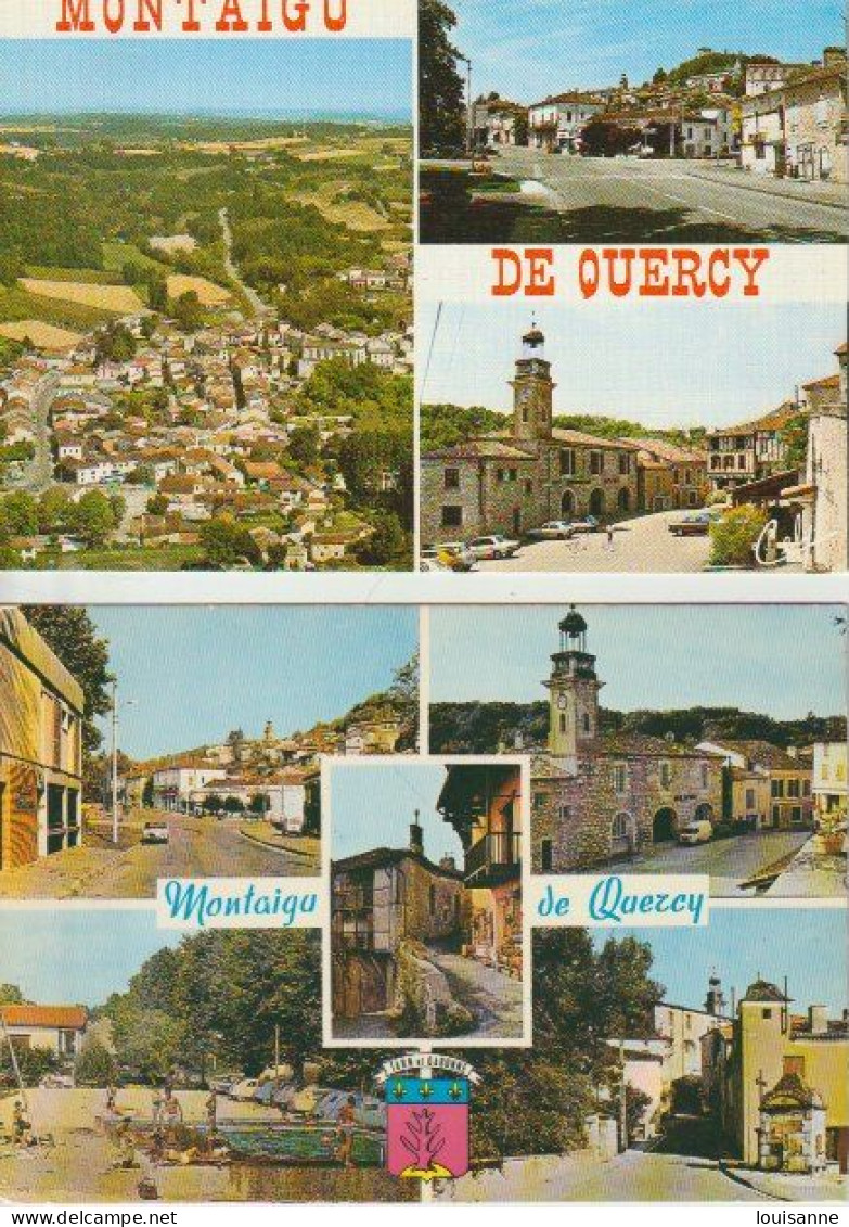 ONTAIGU. DE. QUERCY. (. 82 ).  2. C. P. M.  PLUSIEURSVUES ( 23 / 11 / 86. ). - Montaigu De Quercy