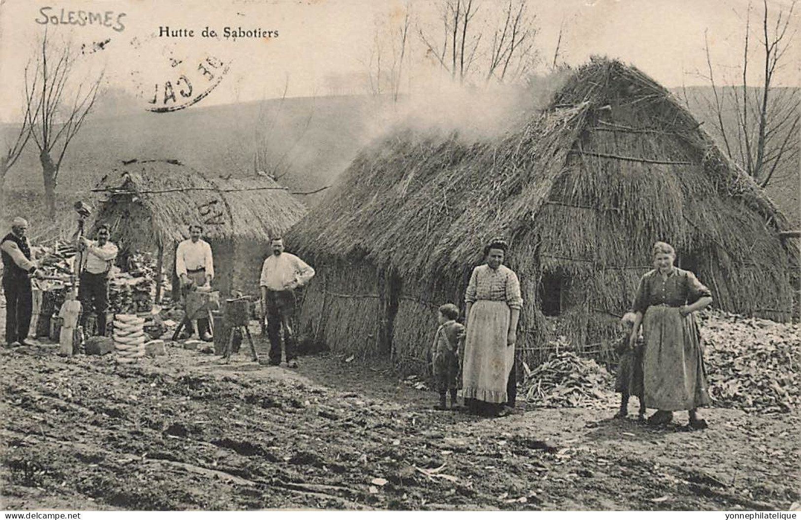 59 - NORD - SOLESMES - Hutte De Sabotiers - Vieux Métiers - Bois - Superbe Animation - 10326 - Solesmes