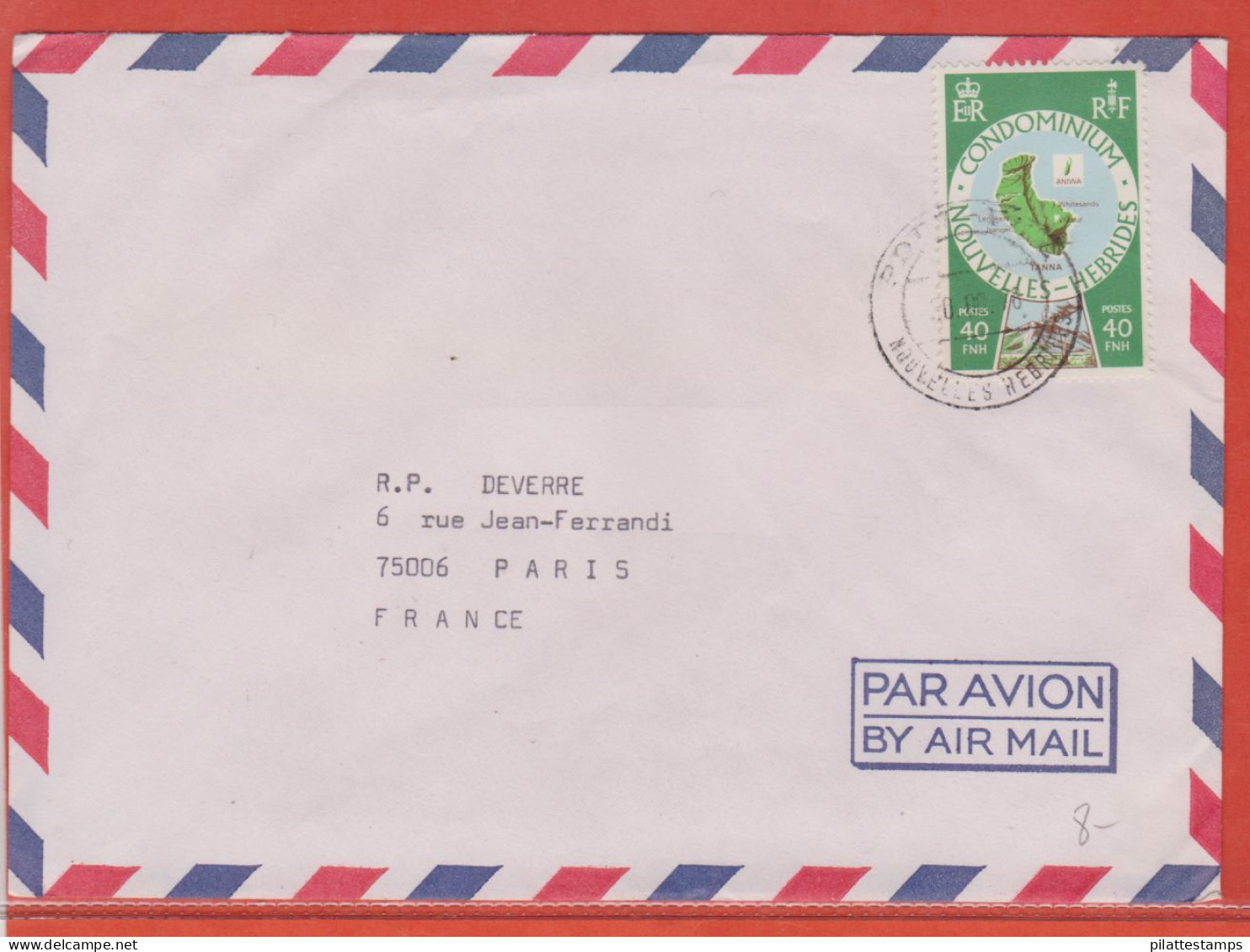 NOUVELLES HEBRIDES LETTRE DE 1978 DE PORT VILA - Other & Unclassified