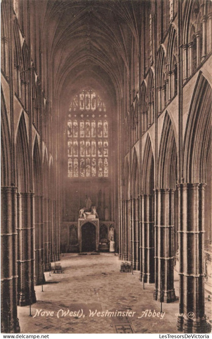 ROYAUME UNI - Angleterre - Nave (West) - Westminster Abbey - ND - Carte Postale Ancienne - Westminster Abbey