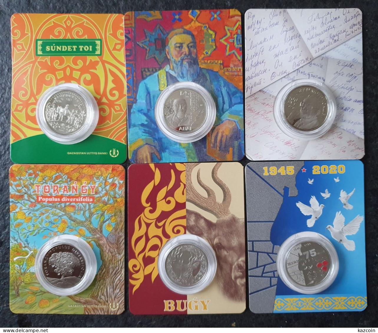 2020  Kazakhstan Kasachstan - Year Set Of 6 Coins - 100 Tenge - BLISTER - FREE SHIPPING - Kazakhstan