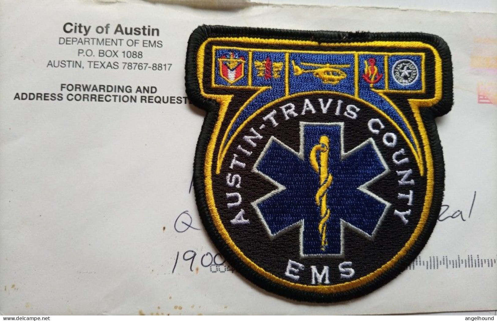 Austin , Texas USA - Travis County EMS - Ecussons Tissu