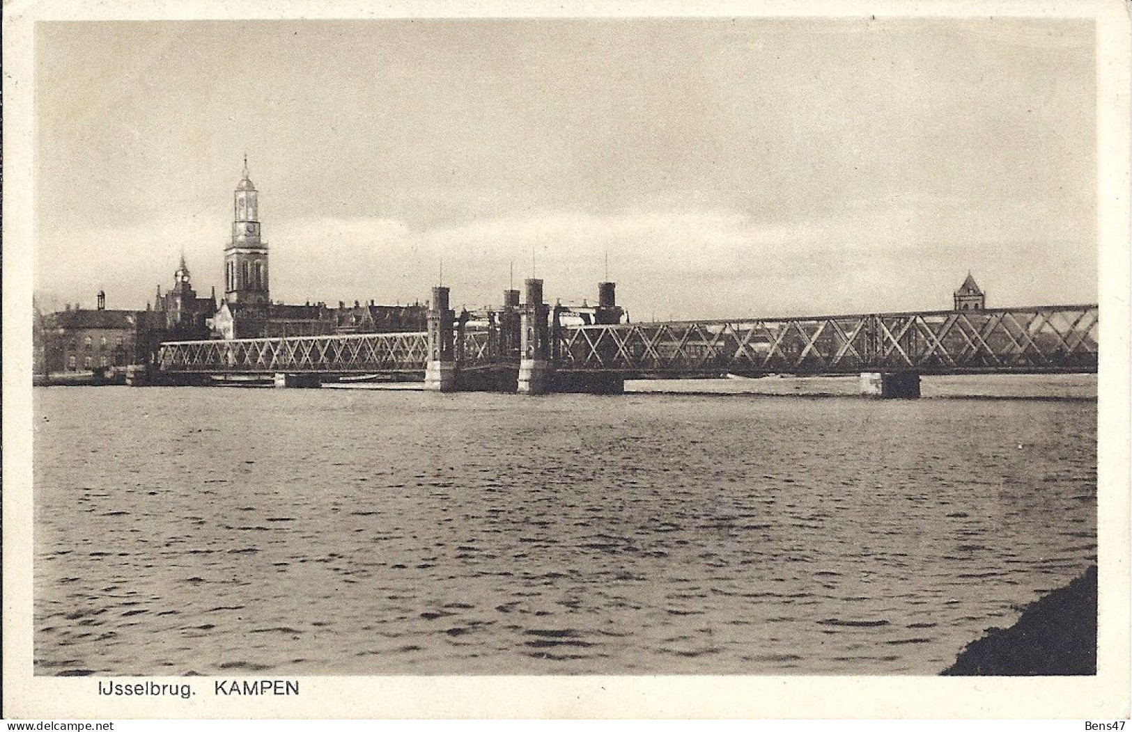 Kampen IJsselbrug ± 1925 Ongelopen - Kampen