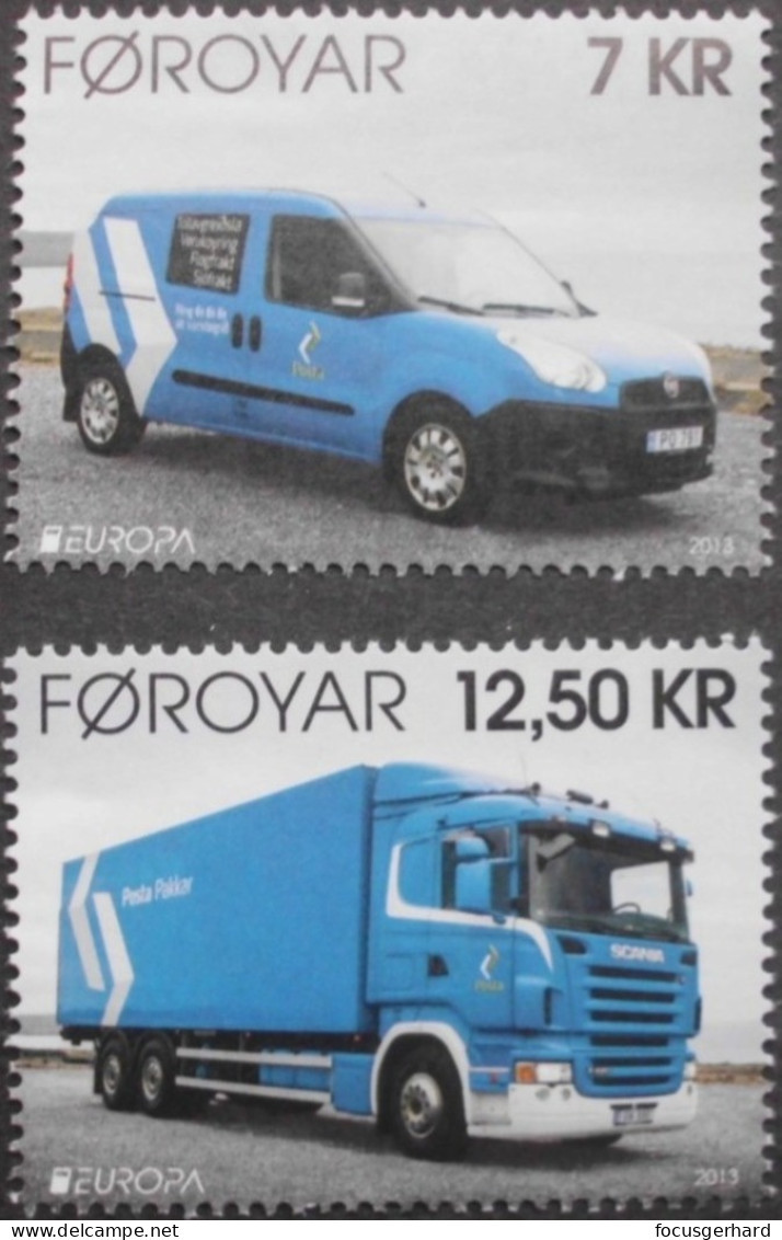 Färöer     Europa  Cept   Postfahrzeuge     2013 ** - 2013