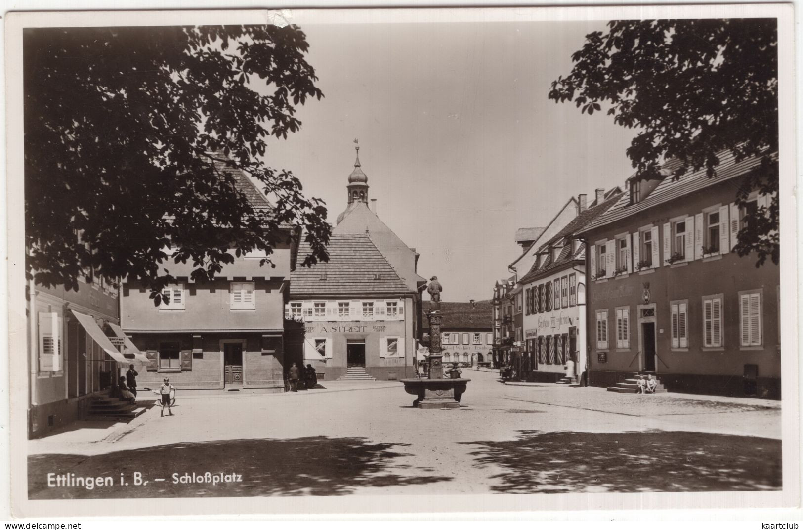 Ettlingen I. B. - Schloßplatz - (Deutschland) - 1956 - Ettlingen