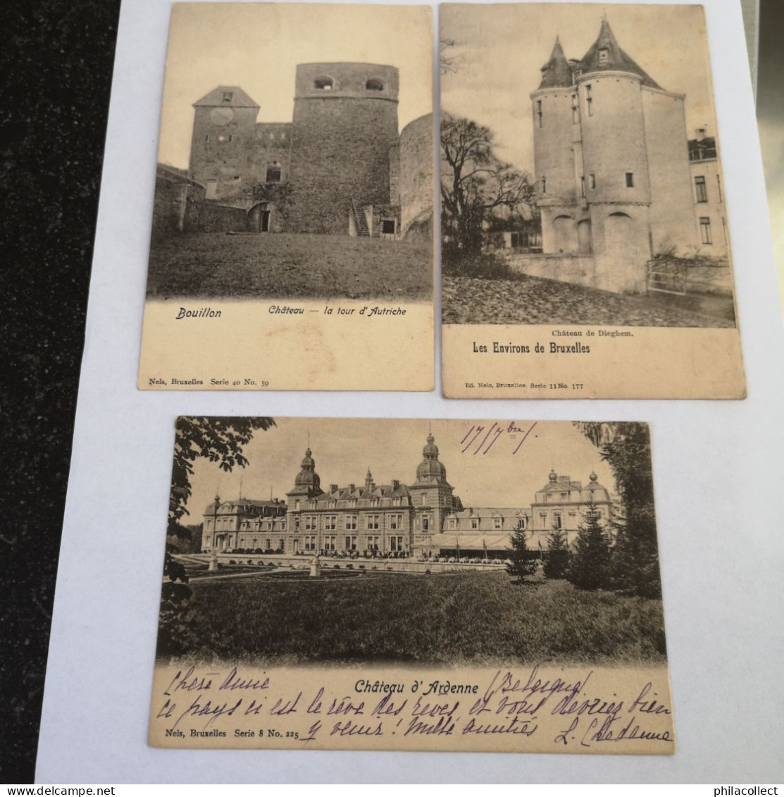 Collectie Belgie - Belgique 34 X Chateau - Kasteel Ca 1900 - Verzamelingen & Kavels