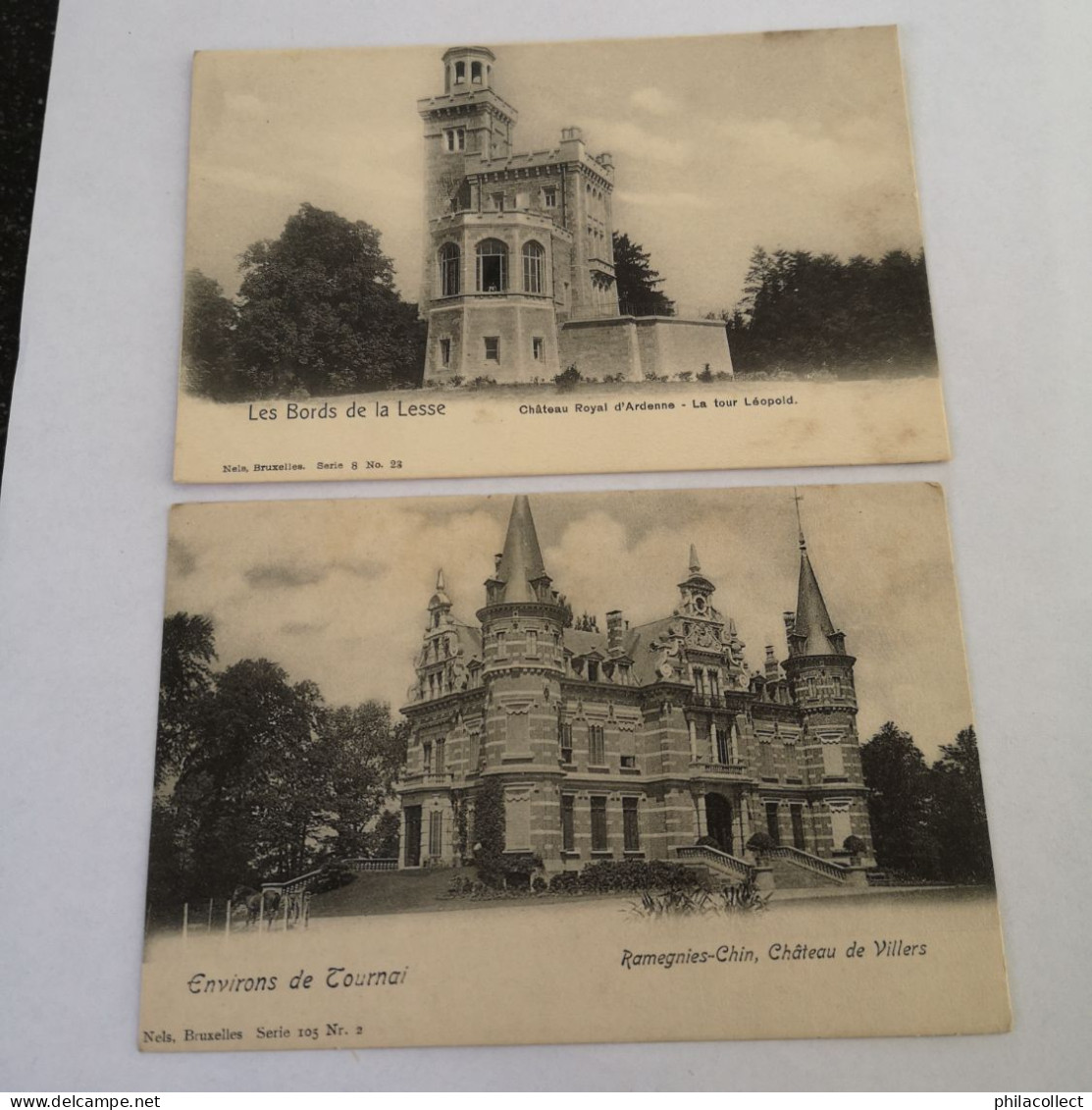 Collectie Belgie - Belgique 34 x Chateau - Kasteel ca 1900