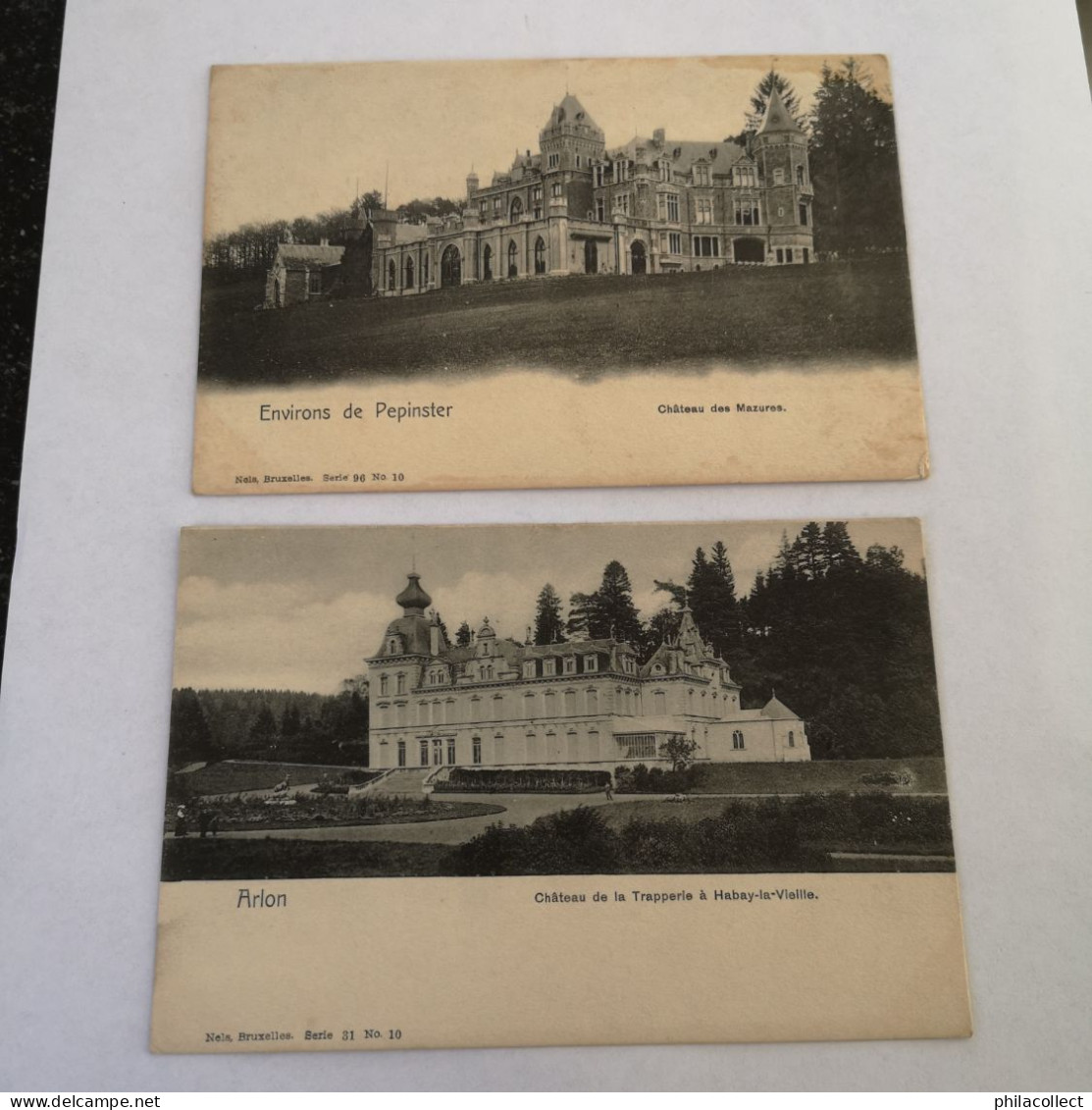 Collectie Belgie - Belgique 34 x Chateau - Kasteel ca 1900