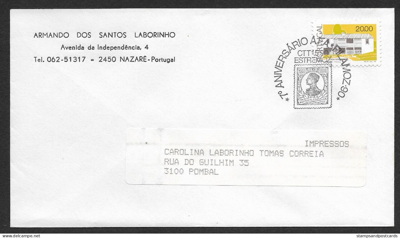 Portugal Cachet Commémoratif Expo Philatelique Estremoz Alentejo 1990 Stamp Expo Event Pmk - Maschinenstempel (Werbestempel)