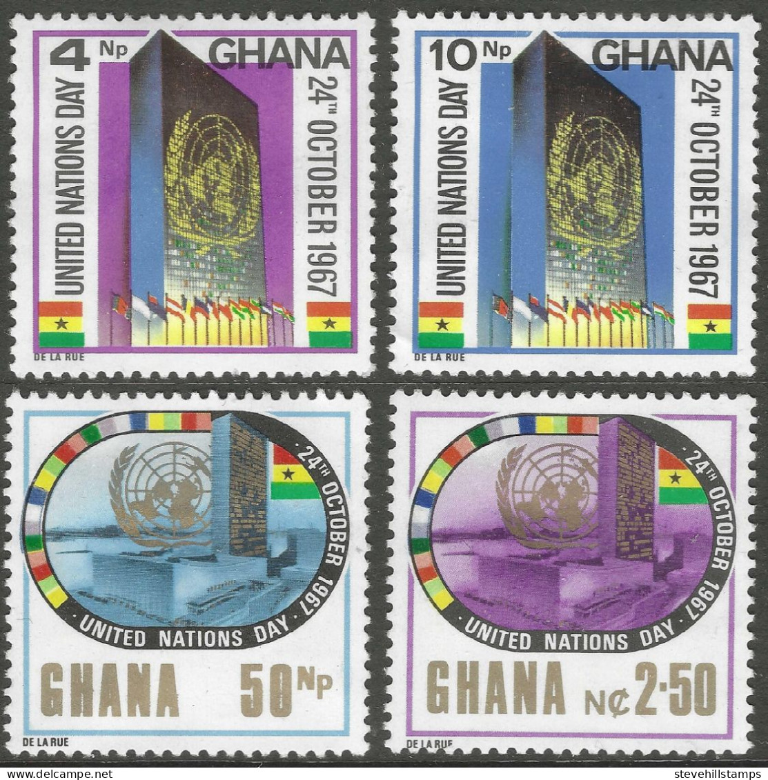 Ghana. 1967 United Nations Day. MH Complete Set. SG 487-490 - Ghana (1957-...)