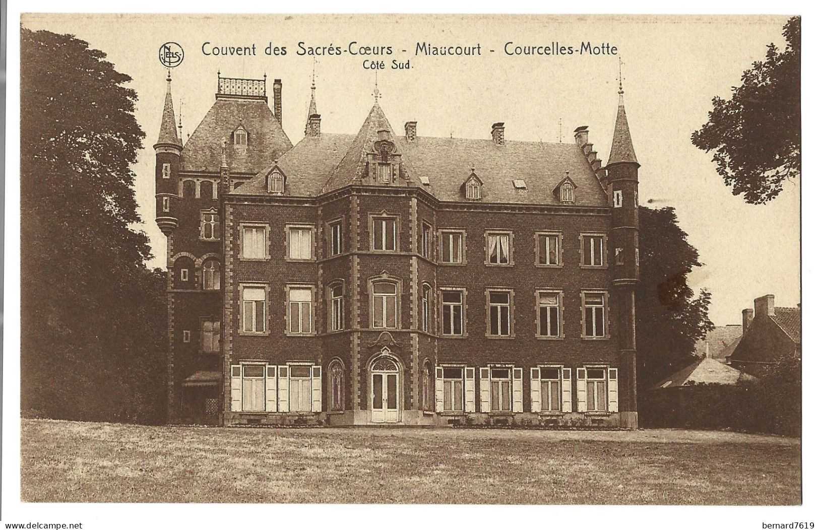 Belgique -  Courcelles  Motte   -  Couvent  Des  Sacres  Soeurs - Miaucourt -  Cote Sud - Courcelles