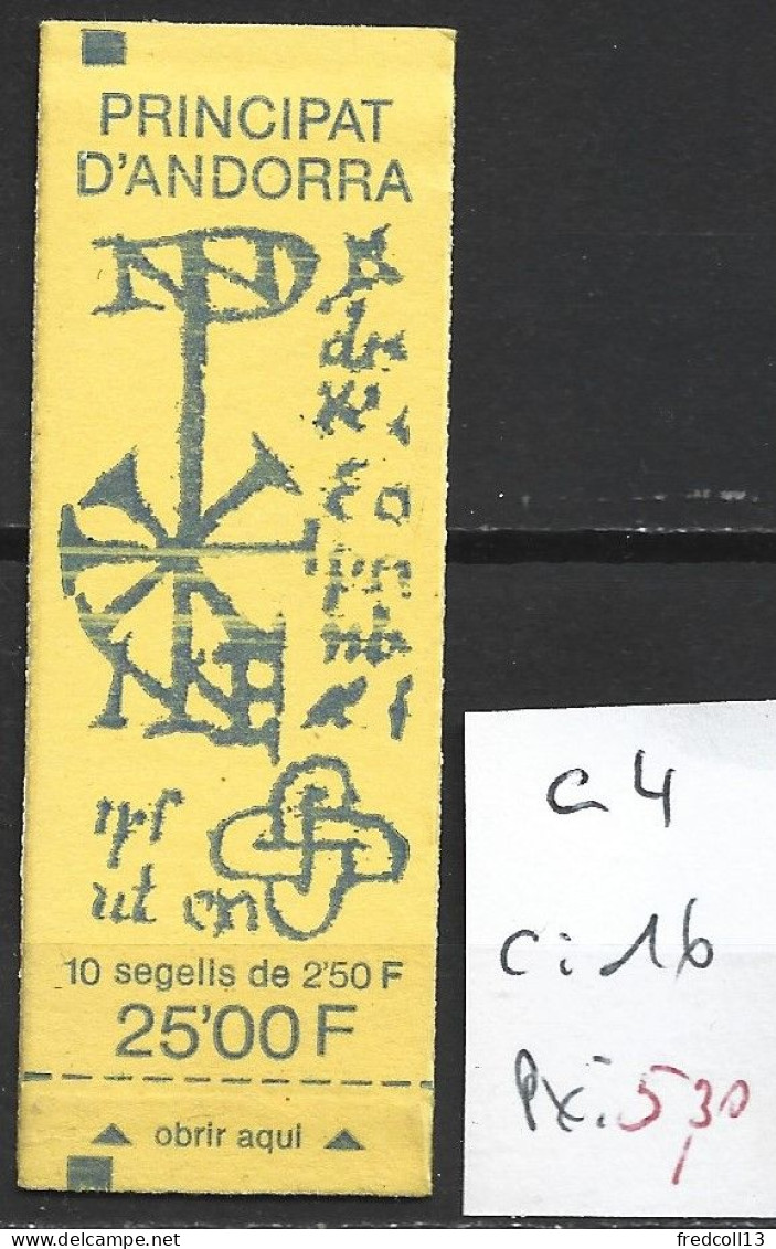 ANDORRE FRANCAIS C4 ** Côte 16 € - Postzegelboekjes
