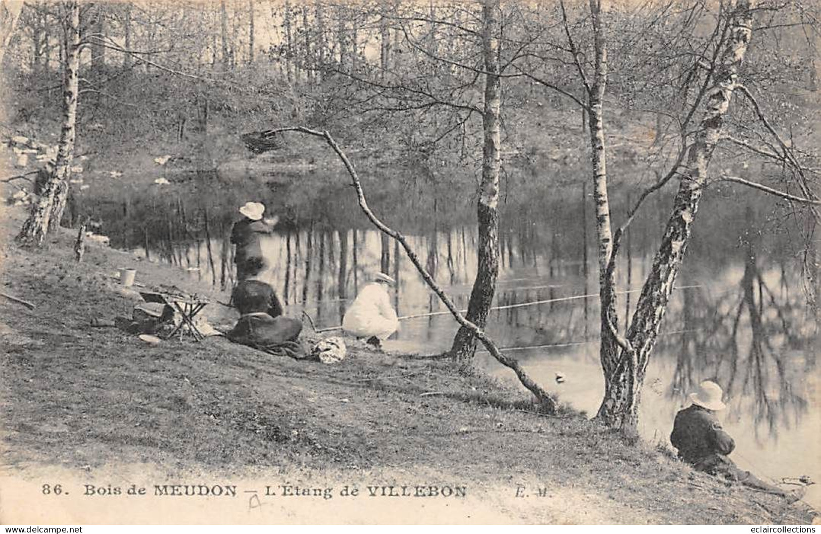 Meudon          92        Etang De Villebon    Pêcheurs à La Ligne                    (voir Scan) - Meudon