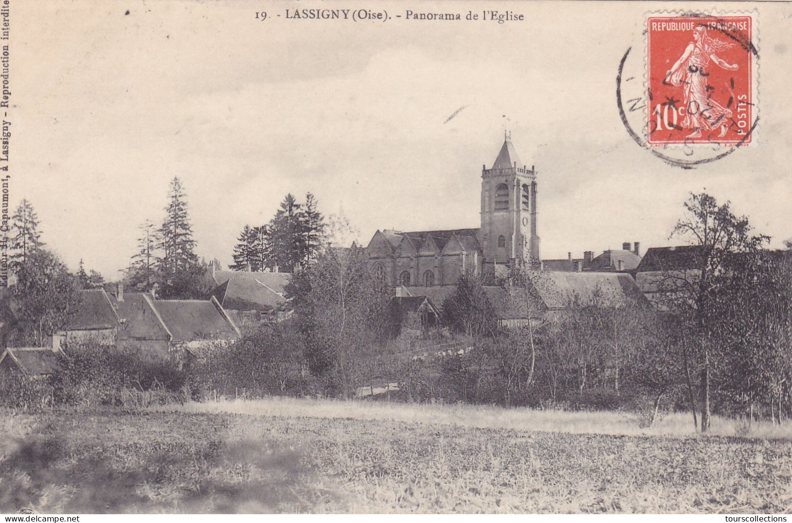 CPA 60 @ LASSIGNY - Panorama De L'Eglise En 1909 - Editeur Capaumont H. - Lassigny