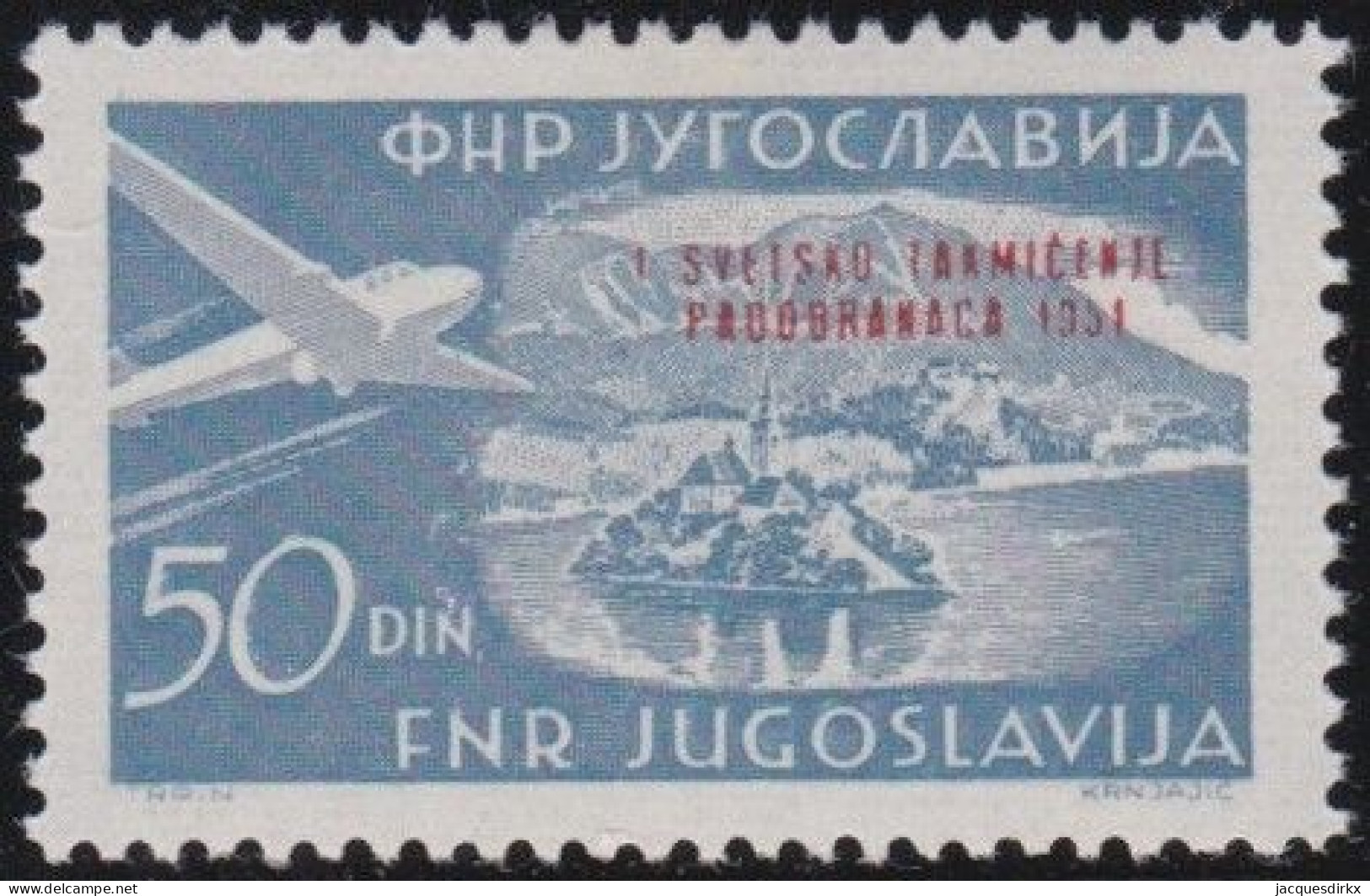 Jugoslavija    .   Y&T   .  Airmail  46  (2 Scans)    .    *         .    Mint-VLH - Luftpost