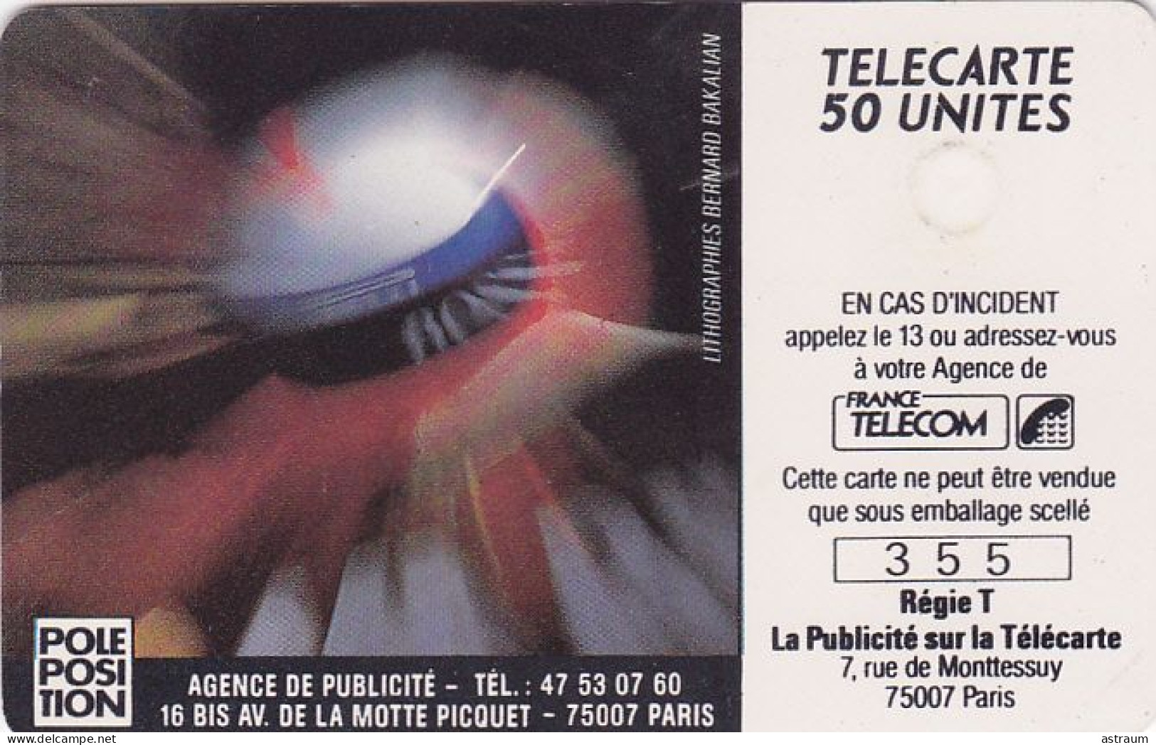 Telecarte Privée D190 NEUVE - Bose Pole Position Prost - 1100 Ex - Gem - 50 Un - Privat