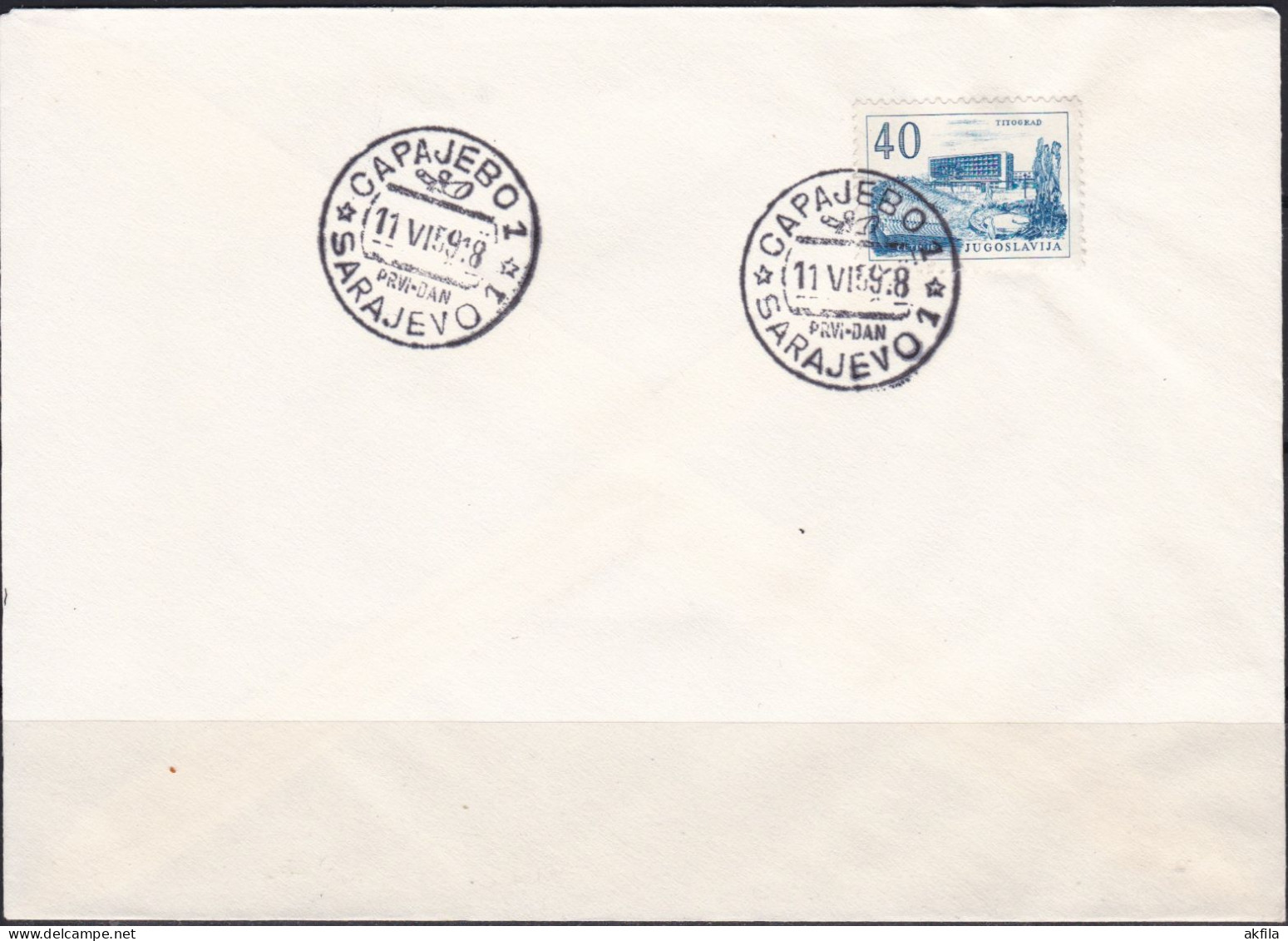 Yugoslavia 1959 Definitive Stamp FDC - FDC