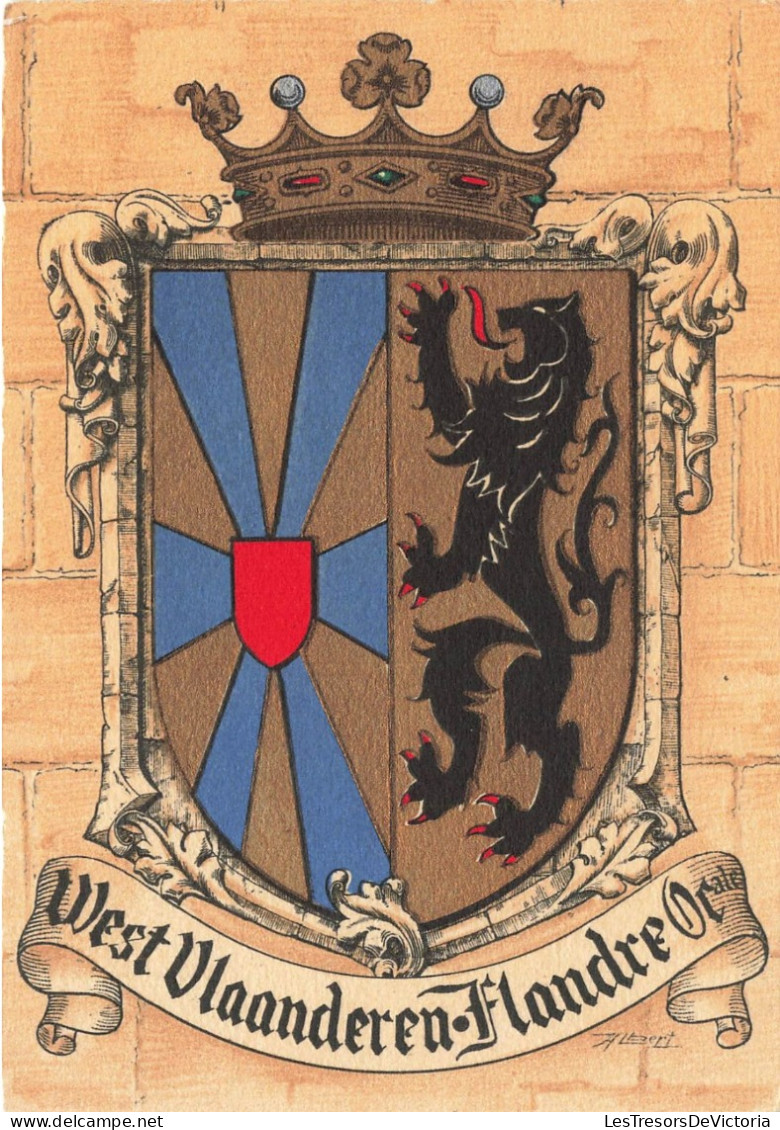 BELGIQUE - L'emblème De La Flandre Occidentale - Colorisé - Carte Postale Ancienne - Altri & Non Classificati
