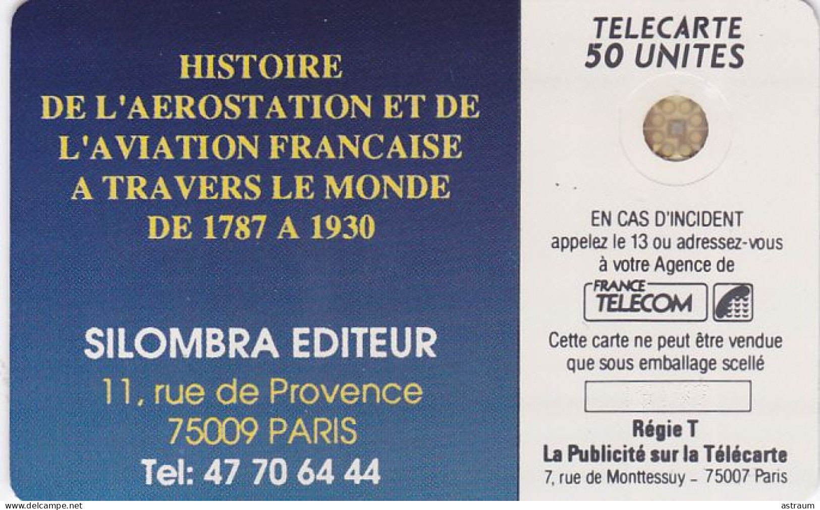 Telecarte Privée D207 NEUVE - Silombra Aviation Francaise - 1000 Ex - Sc5ab - 50 Un - Telefoonkaarten Voor Particulieren