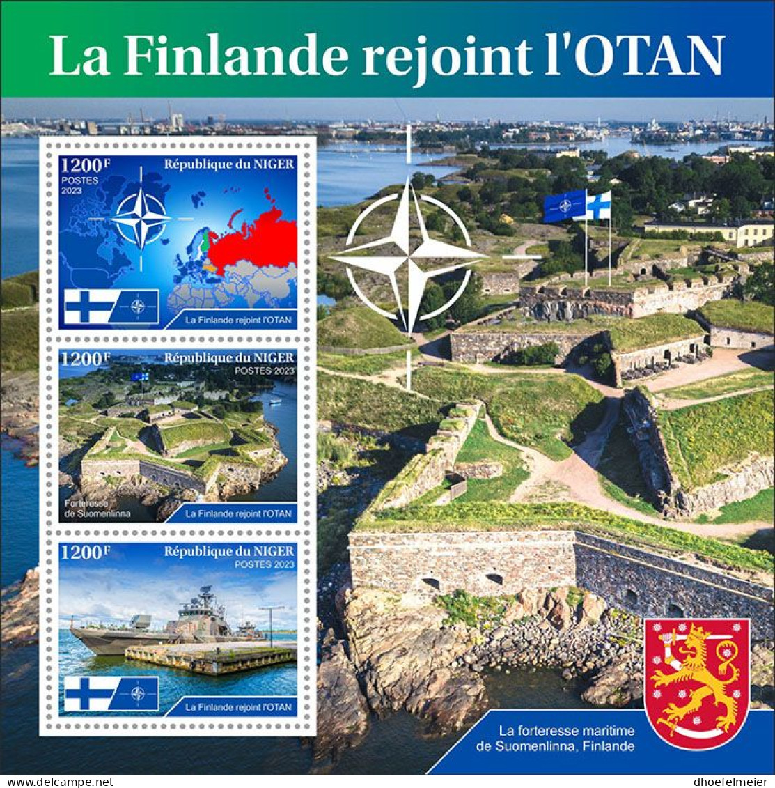 NIGER 2023 MNH Finland Joins NATO Mitgliedschaft M/S – OFFICIAL ISSUE – DHQ2347 - NATO